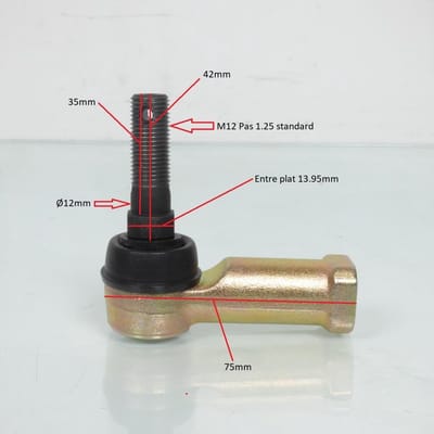 alle ballen balhoofd voor quad yamaha 660 rhino 2004 tot 2007 51-1037-s nieuw