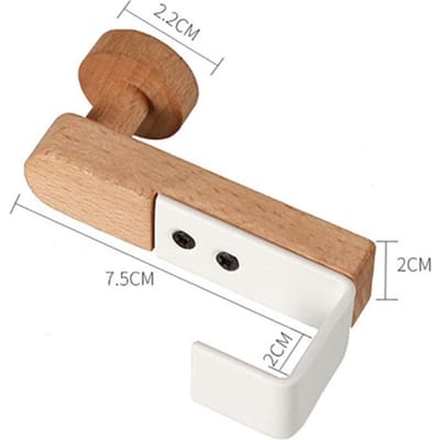 Keukenkast Haak Handdoeken Kleding Jas Badkamer Accessoires Opberg Hanger Deur Achter Hangende Houder IJzeren Houten Rek Organizer
