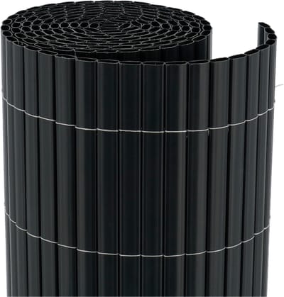 Videx Balkonscherm PVC Antraciet 90x300 cm - Bestand tegen weersinvloeden - Eenvoudige montage en onderhoudsvrij
