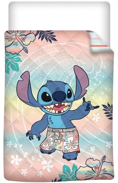 Disney Lilo & Stitch Sprei Tropical - 140 x 200 cm - Polyester
