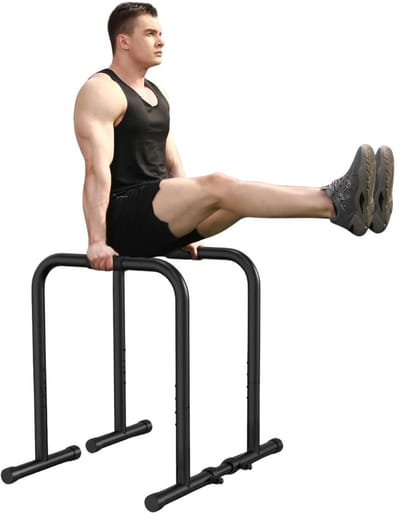 KAD® Dip Station - Dip Bars - Dip Bars Hoog - Zwart - 105cm x 63cm x 87cm