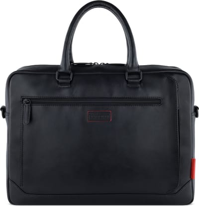 bugatti Business tas Schoudertas met laptopvak Clark Briefcase Black Zwart