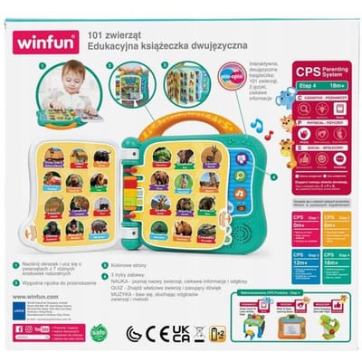 WINFUN Tweetalig leerboek 101 – Dieren (FR/EN)