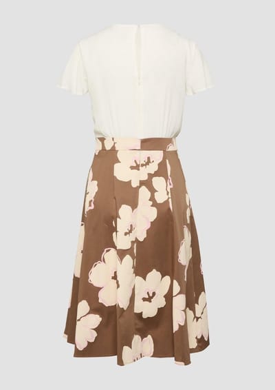 s.Oliver - female - Elegante shift jurk met popeline rok