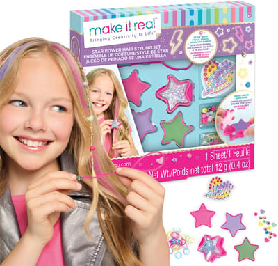 Make it Real – Star Power Hair Styling Set – Mix & Match haarkrijt, haarjuwelen en kralen