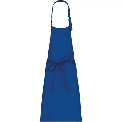 Schort/Tuniek/Werkblouse Unisex One Size Kariban Royal Blue 35% Katoen, 65% Polyester