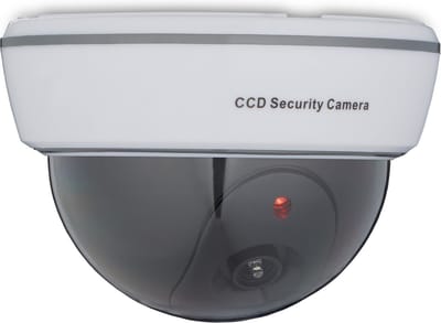 dummy dome camera - knipperende led - binnen - buiten - nep beveiligingscamera