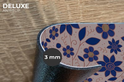 Placemats - 6 stuks - 45x30 cm - Placemat kunststof - Bloemen - Blauw - Japan - Patronen - Borden onderleggers - Decoratie voor op tafel - Keuken tafeldecoratie accessoires - Vinyl onderlegger - Tafelversiering
