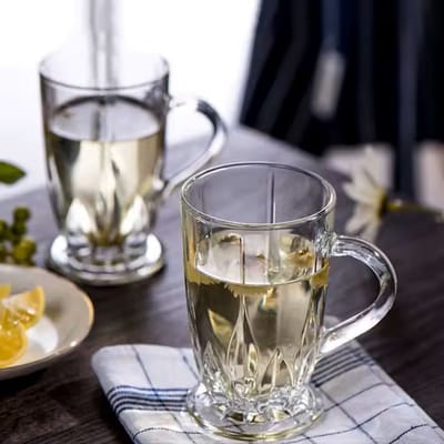 Elysora - Drankglazen - Theeglazen - Koffieglazen - 310ml - Glas - Set van 6