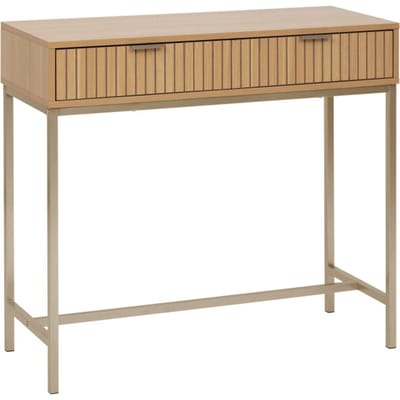 5five® Sidetable Tasso / Consoletafel met dubbele Laden - Bruin