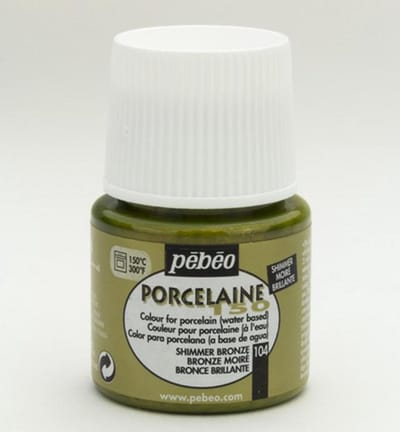 Porseleinverf - 104 Shimmer Bronze - Pebeo - 45ml