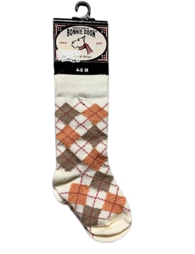 Bonnie Doon kniesokken maat 4/8 mnd taupe heather