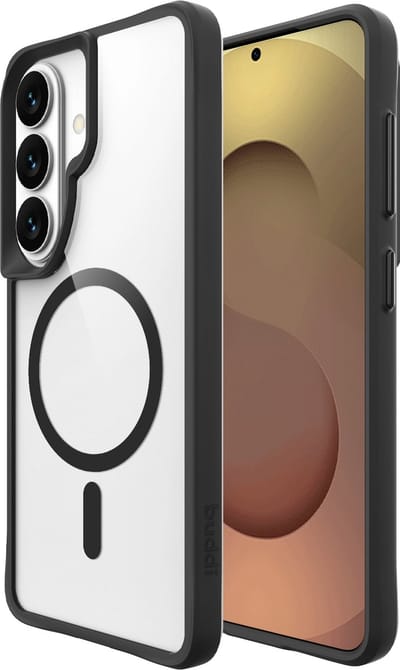 Buddi Hybrid - Hoesje Geschikt voor Samsung Galaxy S26 - Compatibel met MagSafe - Back Cover met Magneet - Magnetische Beschermhoes - Case Transparant Zwart