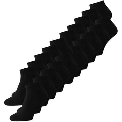 Jack & Jones Sneakersokken Heren JACDONGO - 20 paar invisible sneaker sokken - Zwart - Maat 41/46