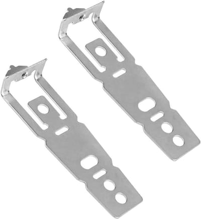 Montagebeugels Vaatwasser - Installatieclips Vaatwasser - Apparaat Stabiliseren - Brede Compatibiliteit - 2 Stuks - Zilver