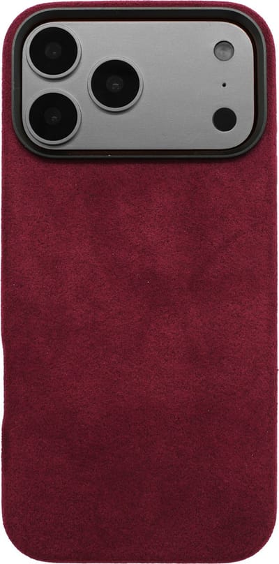 iPhone 17 Pro Max - Alcantara Case | Ruby Red