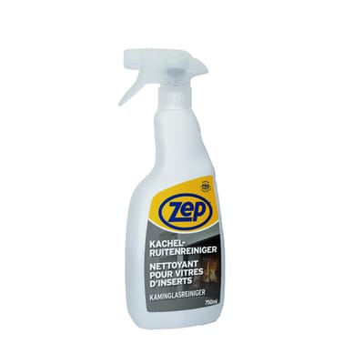 ZEP Kachelruitenreiniger 750 ml – Verwijdert Roet en Aanslag van Kachelruitjes – Voor Hout- en Pelletkachels – Kant-en-klare Spray voor Helder Glas