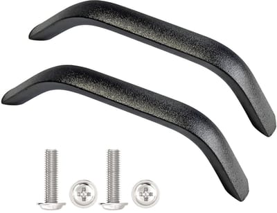 Dailygoods- Kastknop 112 mm - 10 stuks - Aluminium - Antiek zwart - Meubelknop - Hoogte 23 mm - Schroeven inbegrepen - Kastgreep