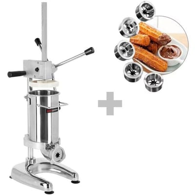 GGM Gastro Churro-Maschine - 2 Liter - Manuell - inkl. 5 Churro-Aufsätze