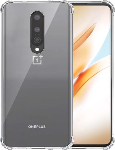 Telefoonhoesje Geschikt voor OnePlus 8 Transparant - Shockproof TPU Siliconen Case met Stootrand Doorzichtig - Smartphonica geschikt voor OnePlus 8