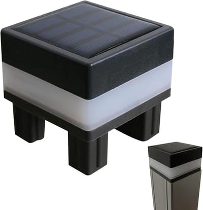Zonnepanelen Heklampen - Buitenverlichting Op Zonne-energie - Terras Tuin Decoratie - Waterdicht Erosiebestendig - 8 x 8 x 8 cm