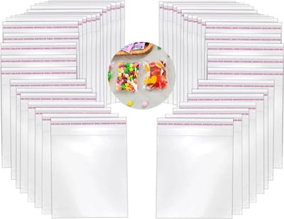 Transparante zelfklevende cellofaanzakjes - 7 x 10 cm - 400 stuks voor sieraden, geschenken en snoep
