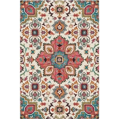 Etnische Stijl Vintage Tapijt voor Slaapkamer Huis Hotel Zachte Mat Wasbaar Woonkamer Decoratie Hal Garderobe Salontafel Kleed 80*120cm