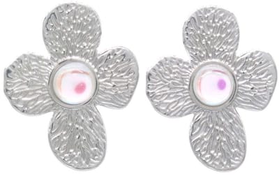 Oorbellen - oorstekers - RVS - zilverkleurig - sieraad - oorsieraad - accessoire - bloemen - natuur - hip - trendy - tijdloos - chique - feest - cadeau - dames - vrouwen