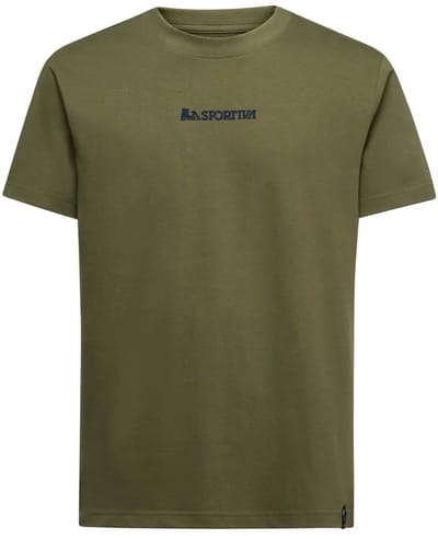 La Sportiva Eighties Logo T-shirt Met Korte Mouwen Groen S Man