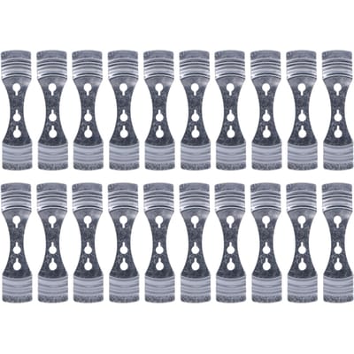 20 PCS Support de Mèche de Bougie 3 Trous Dispositifs de Centrage Argent Acier Inoxydable pour Fabrication de Bougies DIY gray