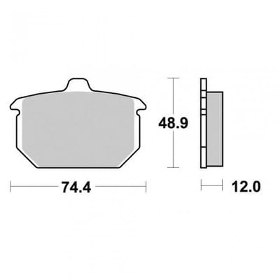 Plaquette de frein Vesrah pour Moto Harley Davidson 1100 XLH Sportster 1985 à 1986 AR Neuf