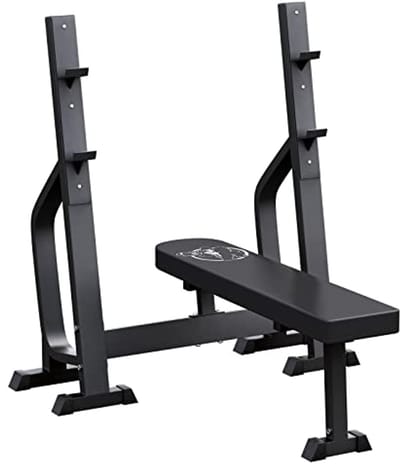 Vlakke Halterbank - Fitnessbank Tot 250 kg Belastbaar - Ideaal Voor Thuis