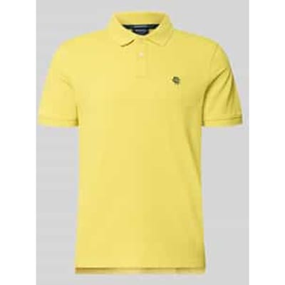 regular fit poloshirt met labelstitching
