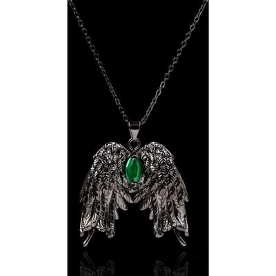 Europese en Amerikaanse Persoonlijkheid Engelenvleugel Ketting Hip Hop Straat Vleugel Hanger Mannen en Vrouwen Koppel Lange Ketting black