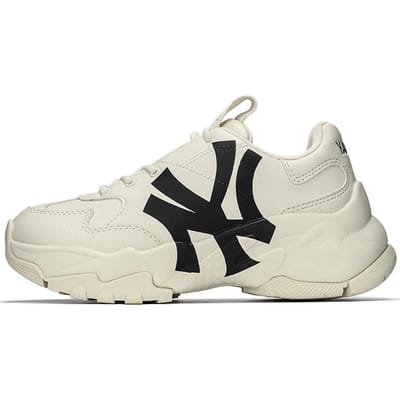 MLB Big Ball Chunky Classic Verbeterde Retro Print Hoogte Verhogend Lage Top Papa Schoenen Unisex sneaker Beige 3ASHC104N-50BGS 38.5 beige