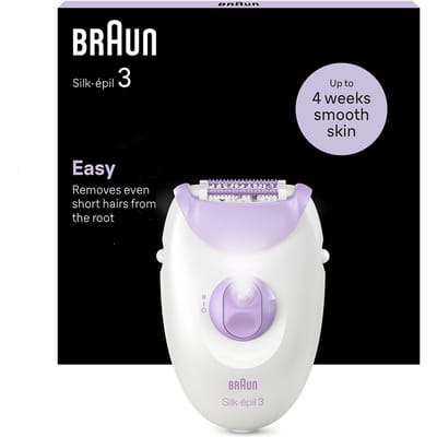 Braun Silk-epil 3-000 Epilator Wit/violet
