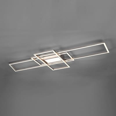 Trio Lighting LED plafondlamp Irvine 3.000-6.500 K, nikkel mat
