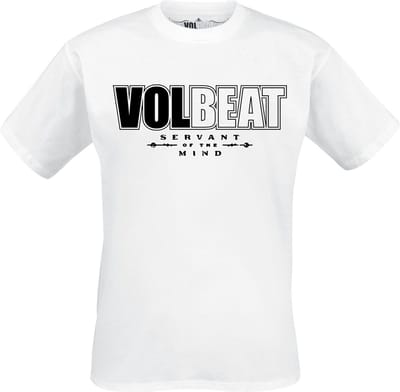 Volbeat T-shirt - Servant Of The Mind Logo - S tot 3XL - voor Mannen - wit
