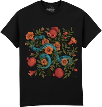 Slang Bloemen Serpentine Blossom The Coloured House T-shirt M