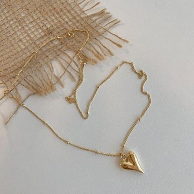925 Sterling Zilver Liefde Hart Ketting voor Vrouwen Sleutelbeenketting Goud Zilver Kettingen Party Sieraden Cadeaus brown