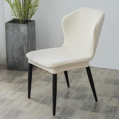 Polar Fleece Butterfly Back Chair Cover Nordic Dining Modern Backrest Speciaal gevormde stoelhoezen Eenvoudige rugleuning krukhoes gray