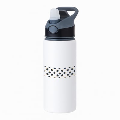 Hacebo® - Zwarte piggy banks waterfles met rietje zwart - Varken - iemand die van geld houdt - cadeau voor iemand die houdt van geld - verjaardagscadeau - gift - geschenk - water fles - 650ML