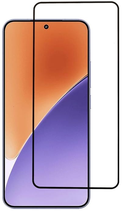 Coverup Screen Protector - Geschikt voor Xiaomi 15 Screen Protector - Coverup Full-Cover 9H Tempered Glass - Zwart