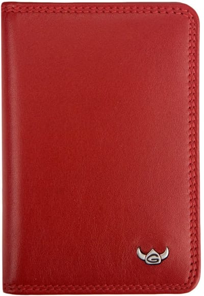 Golden Head Leren kaarthoes Polo RFID Protect Kartenetui 4431 Rot donkerrood