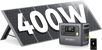 2400W Draagbare Zonne-energie Generator 4800W Piek - 2048Wh LiFePO4 Batterij - 400W Opvouwbaar Zonnepaneel - Ideaal voor Kamperen - Noodstroom en Buitenactiviteiten