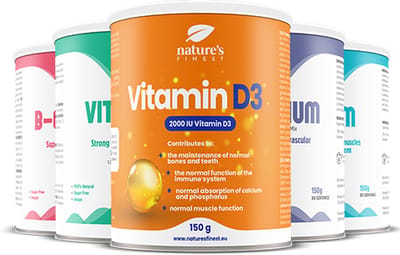 Nature's Finest Vitamine Pack - Immuniteit versterken - Spierfunctie - Energieproductie - Botgezondheid - Vitamine D3 - Magnesium - Calcium - Vitamine C - B-complex - Zonder toegevoegde suikers - Natuurlijk