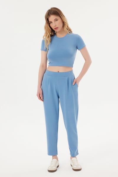 Ronde Hals Basis Crop Top