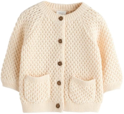 Next - Meisjes - Geborduurd vest - Crème