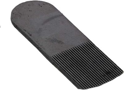 Tand schaafijzer - Gebogen zool - Houtbewerking Precisie - Speciaal staal - 18 mm - Zwart