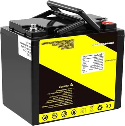 Lithium Accu - Energiebron - Camper en Boot - Ingebouwd BMS - 12V 60Ah - Zwart